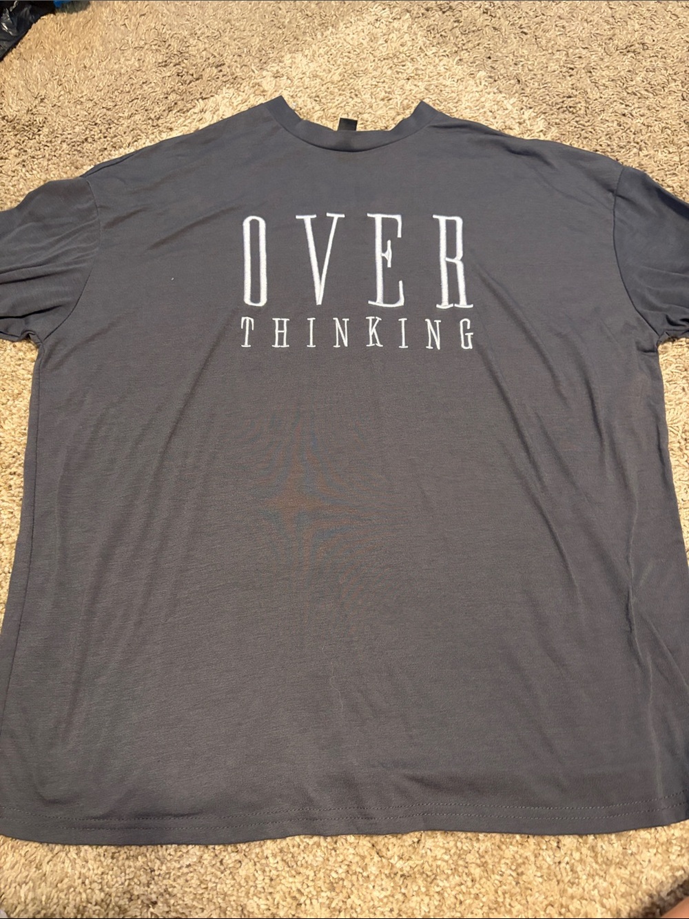 Overthinking Graphic Tee - Charcoal T-Shirt